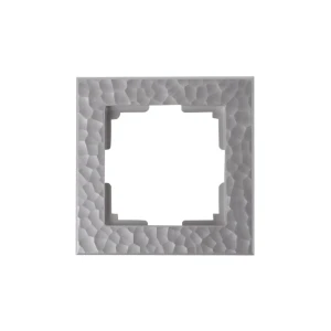 Рамка для розеток и выключателей Werkel Hammer W0012406 1 пост цвет серебряный 84684352 STLM-2104418