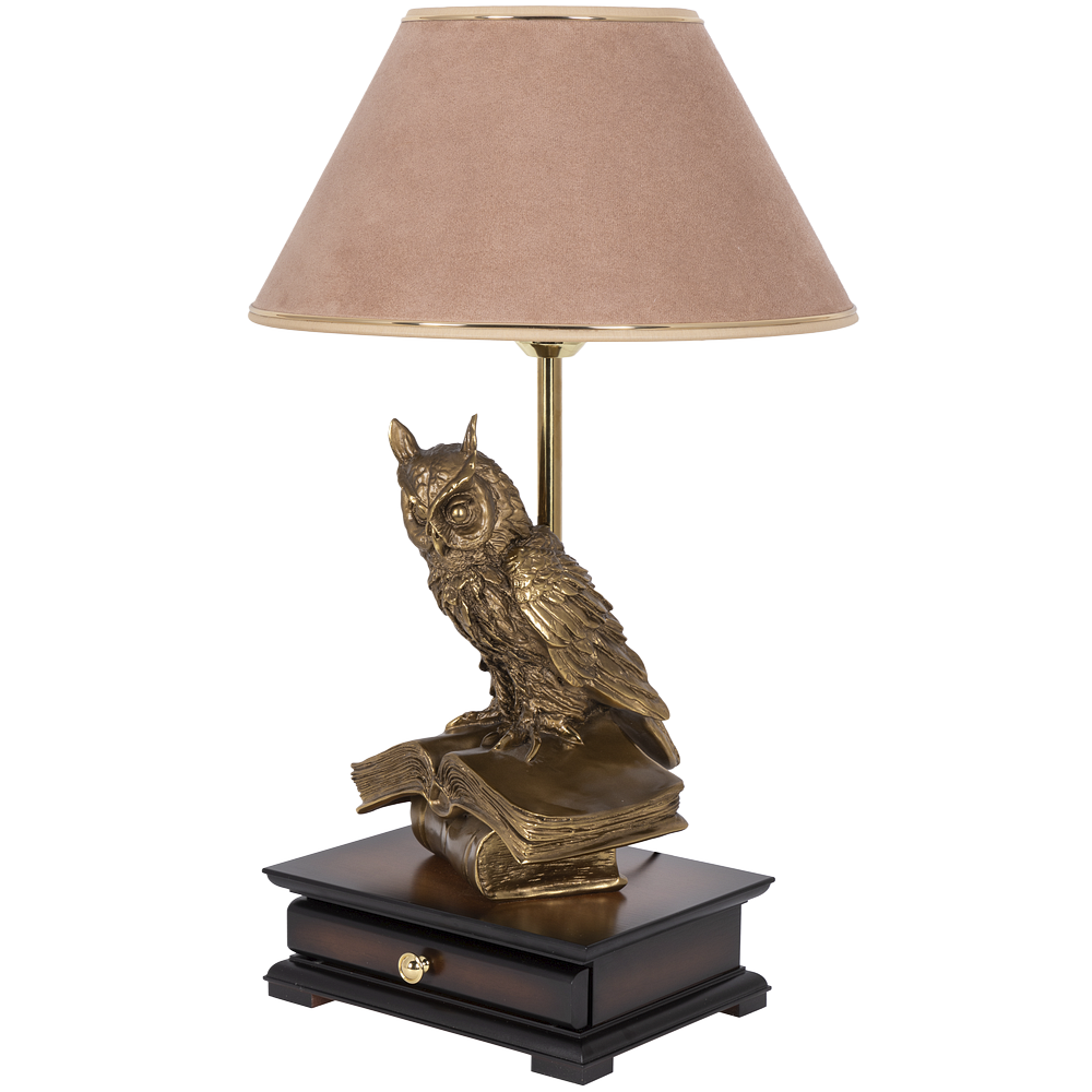 33006/1,34013 Настольная лампа с бюро Ученый Филин Карамель BOGACHO 4627138211540, 4627179657130