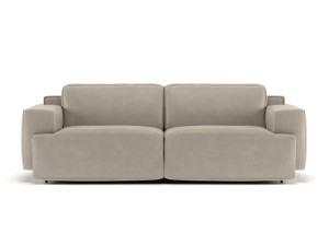 2-местный кожаный диван с откидной спинкой