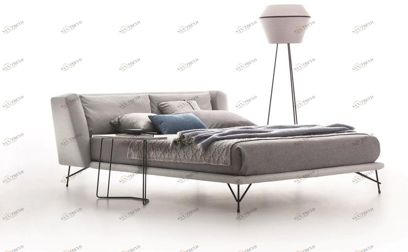 Ditre Italia Двуспальная кровать в коже Lennox sun-id-1491307