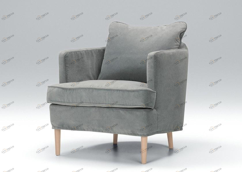 Sits Кресло с обивкой из ткани с подлокотниками Julia sun-id-1516129