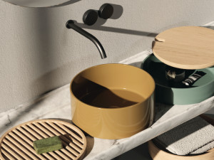 Керамическая круглая столешница