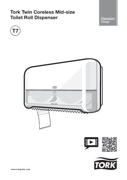 55804838 Диспенсер для туалетной бумаги среднего размера без втулки Tork  - Вид №4