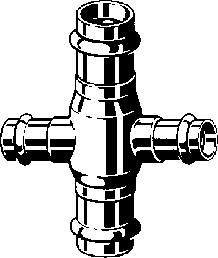 424 473 Модель 2244 Трубопроводные системы  Profipress  Коллекторы, крестовины Santreyd  - Вид №1