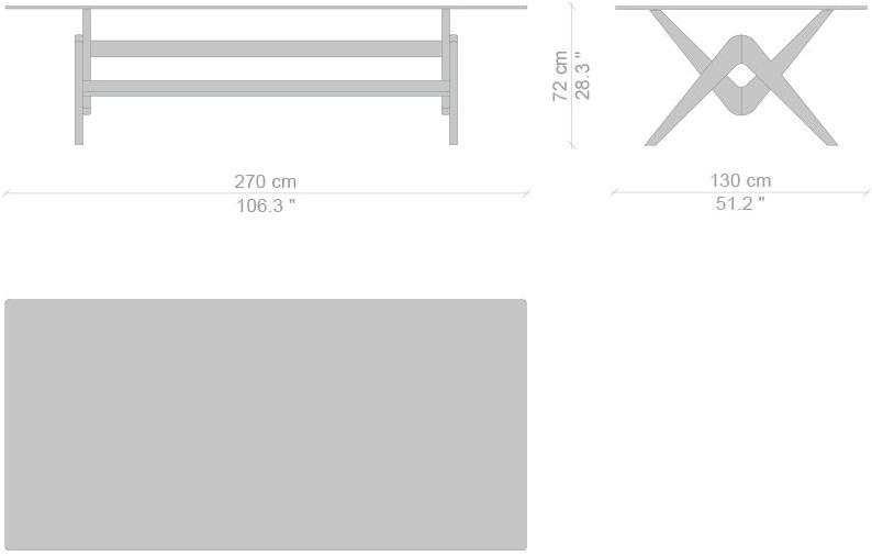 Cassina Стол из дерева и стекла Capitol complex sun-id-1470334 - Вид №10