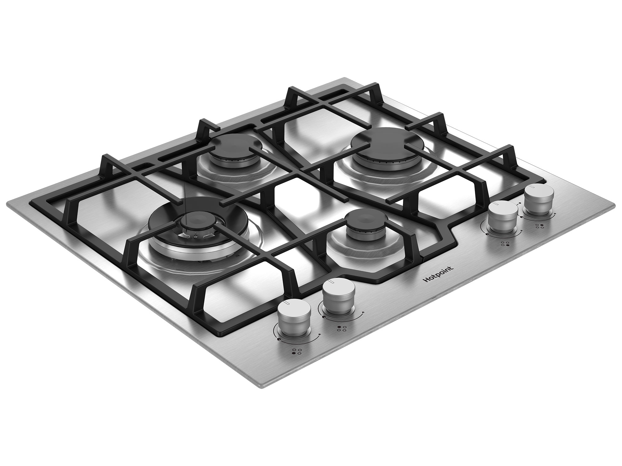 9106611 Газовая варочная поверхность Hotpoint HGMT 643 W IX STDN-0085627 - Вид №2