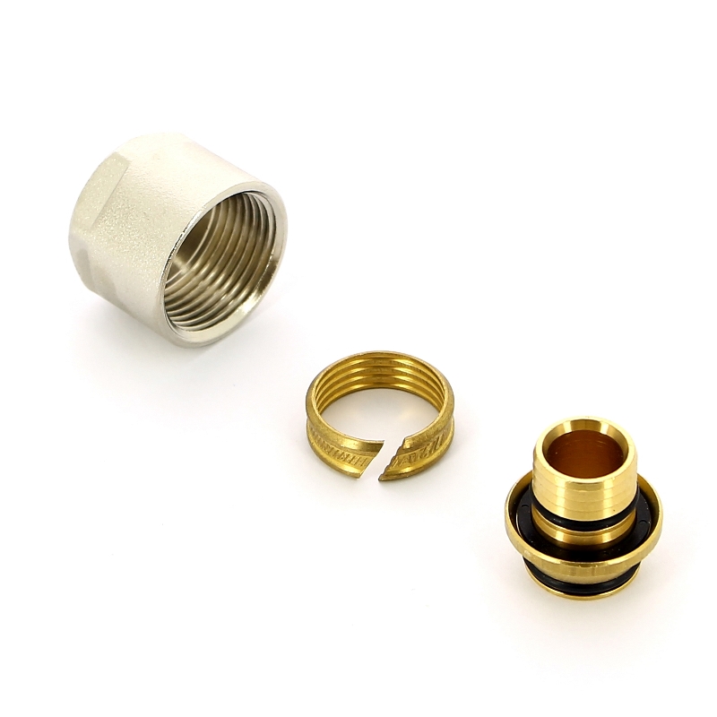 Соединитель (евроконус) для металлопластиковой трубы обжим HENCO 20х3/4" EK202 - Вид №2