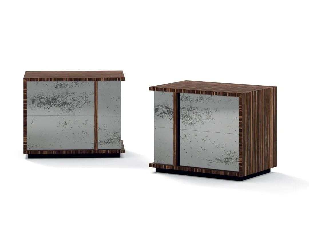 Тумбочка из дерева и стекла RIVATELIER CUBE ARCH-00101524 - Вид №3