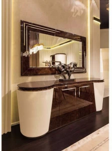 Turri Комод кожаный с распашными дверцами Noir