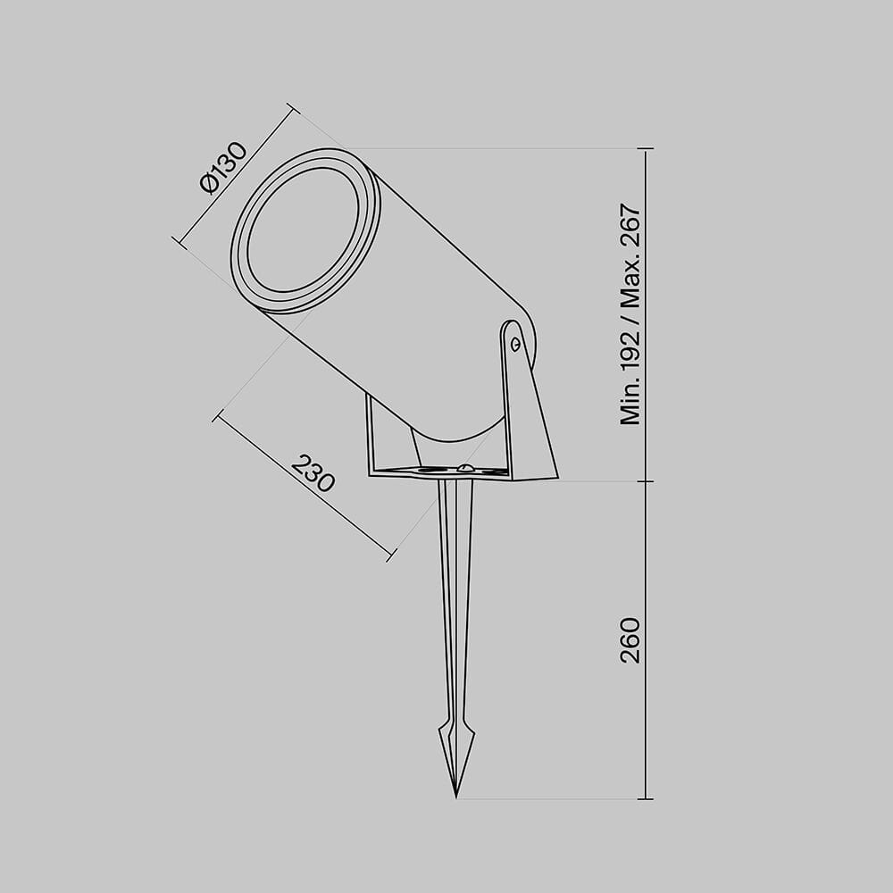 Алюминиевый светодиодный наружный прожектор Maytoni BERN ARCH-00065450 - Вид №14