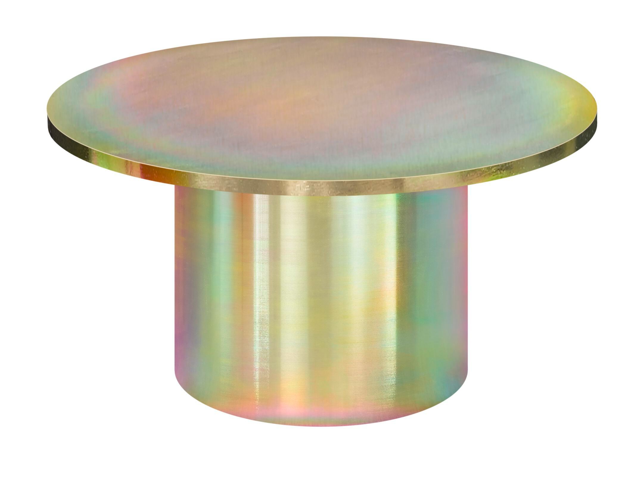 Круглый стальной журнальный столик e15 ENOKI METAL ARCH-00007268