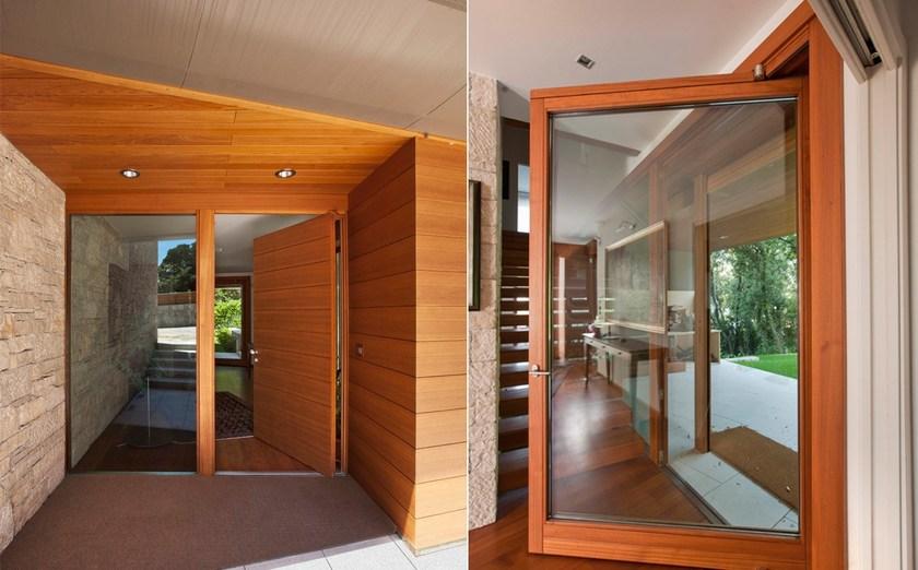 Capoferri Serramenti Распашная теплоизоляционная деревянная входная дверь для улицы sun-id-1427962 - Вид №1