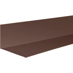 Планка примыкания нижняя 122x250x2000 мм 0.4 мм RAL 8017 коричневый 86778551 STLM-2154707