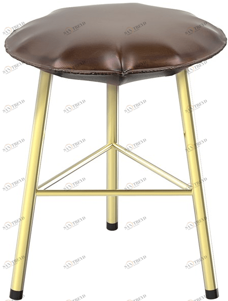 Il Bronzetto Железный табурет с подставкой для ног Soft iron Sir 04