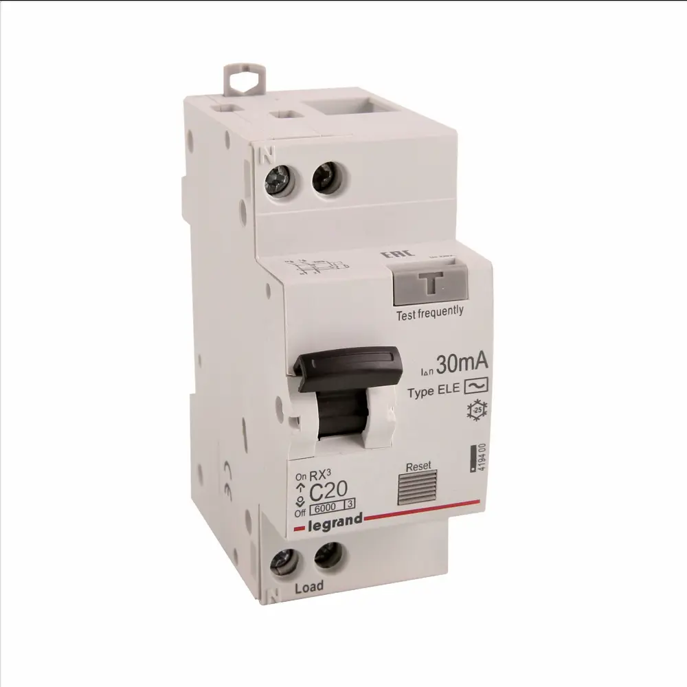 Дифференциальный автомат Legrand RX3 20А 1P+N AC 82152810 STLM-1504213