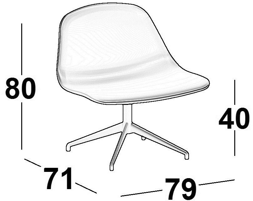 Luxy Мягкое кресло на 4 спицы с высокой спинкой Llounge sun-id-1510376 - Вид №2