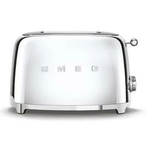 Тостер Smeg на 2 ломтика, хром