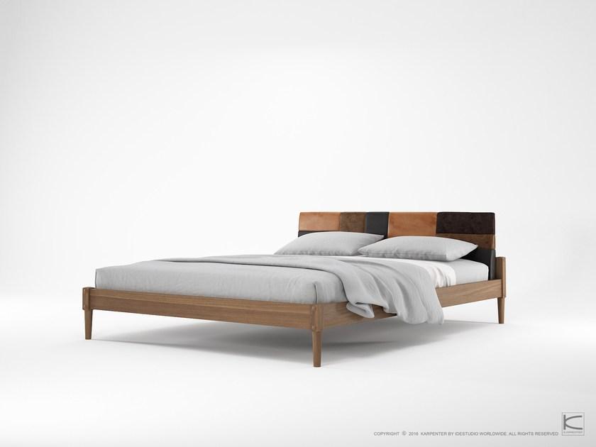 KARPENTER Деревянная кровать размера «queen-size» с мягким изголовьем Katchwork sun-id-1509238 - Вид №3