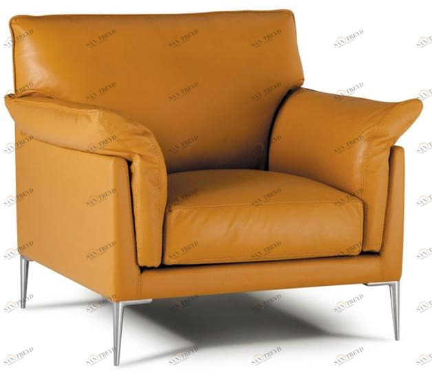 Duvivier Canapés Съемное кожаное кресло с подлокотниками Helium Helixc11