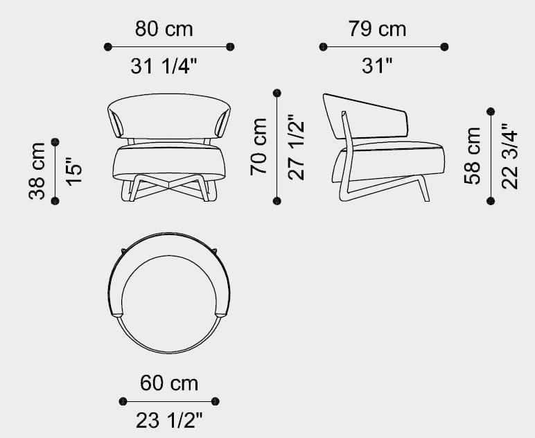 Тканевое кресло ETRO Home Interiors DIANA ARCH-00039503 - Вид №6