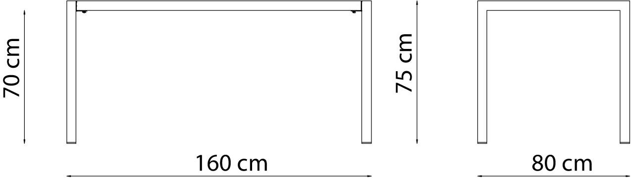 Прямоугольный металлический садовый стол штабелируемый Quatris Santreyd sun-id-1432098 - Вид №14