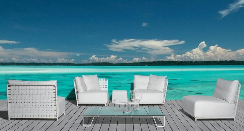 Gervasoni Модульное угловое садовое кресло из ткани Gervasoni outdoor sun-id-1398087 - Вид №3