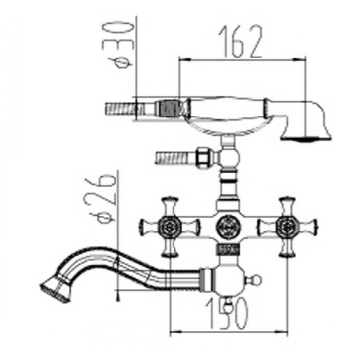 Zorg A 7000W-BR бронза Смеситель для кухни Zorg  - Вид №2