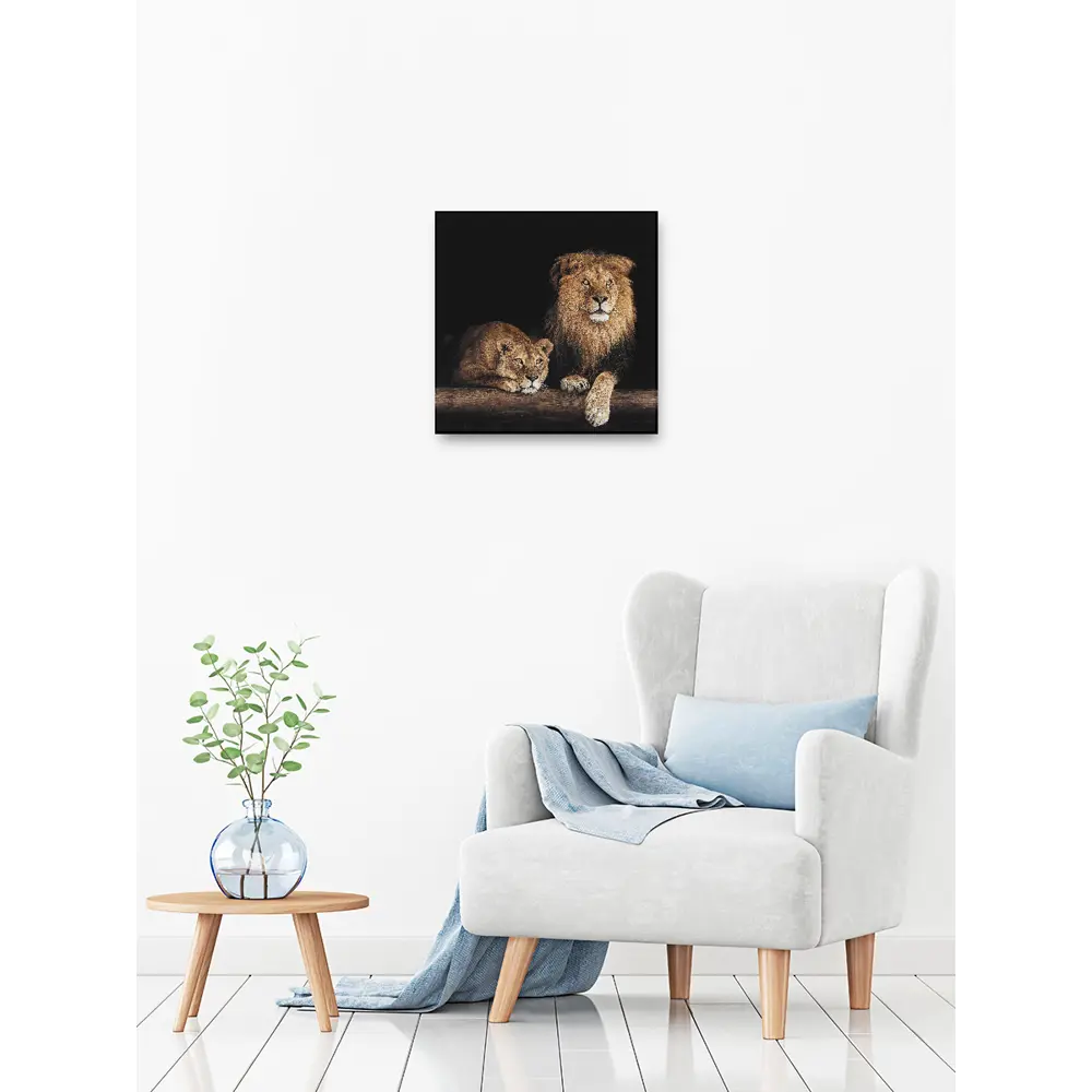 88734192 Картина на стекле Postermarket Лев 30x30 см STLM-1430595 Santreyd  - Вид №3