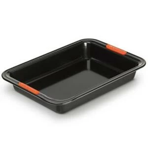 Форма прямоугольная Le Creuset, углеродистая сталь, антипригарное покрытие, черная
