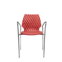 Uni 551 Стул с подлокотниками и стальным каркасом, 4 ножки. Полипропиленовая оболочка. Et al. Uni