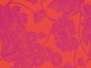 Жаккардовая ткань с цветочным рисунком