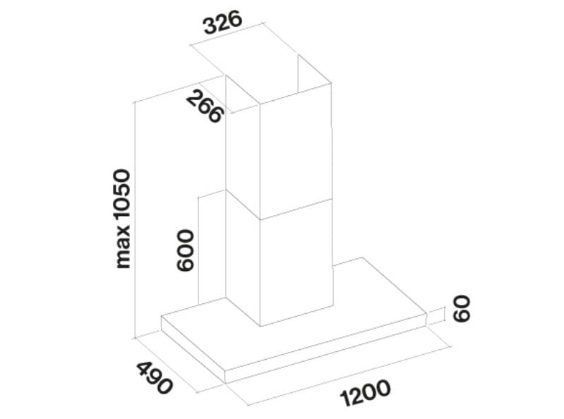 Вытяжка из нержавеющей стали со встроенным настенным освещением Falmec дизайн ARCH-00100765 - Вид №8