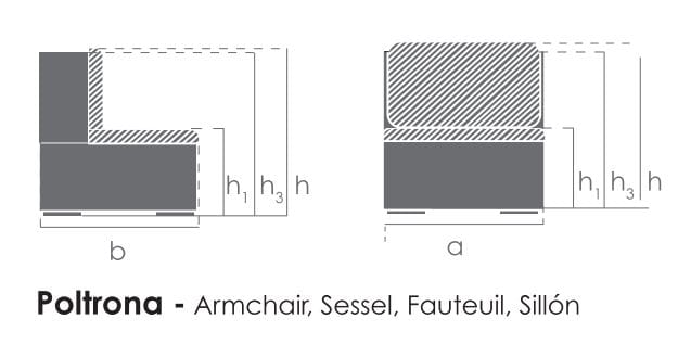 Съемное тканевое садовое кресло с подлокотниками BIZZOTTO KOBO ARCH-00048672 - Вид №15