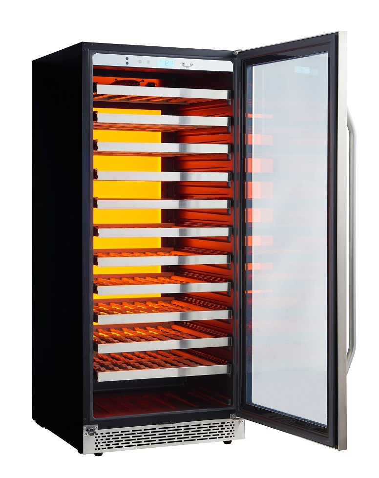 9189163 Винный шкаф Cavanova CV102-1TL серебристый STDN-0028242 - Вид №6