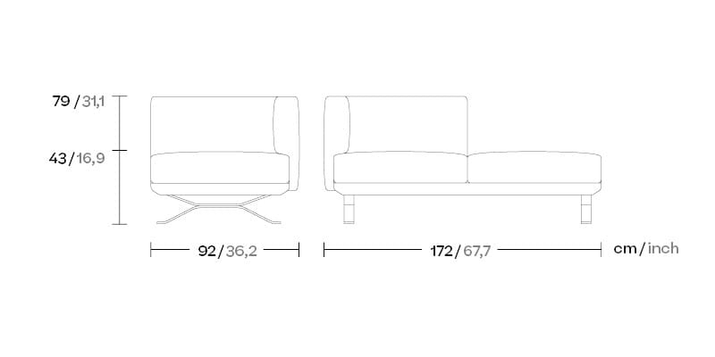 Тканевый модульный садовый диван Kettal Boma ARCH-00084392 - Вид №13