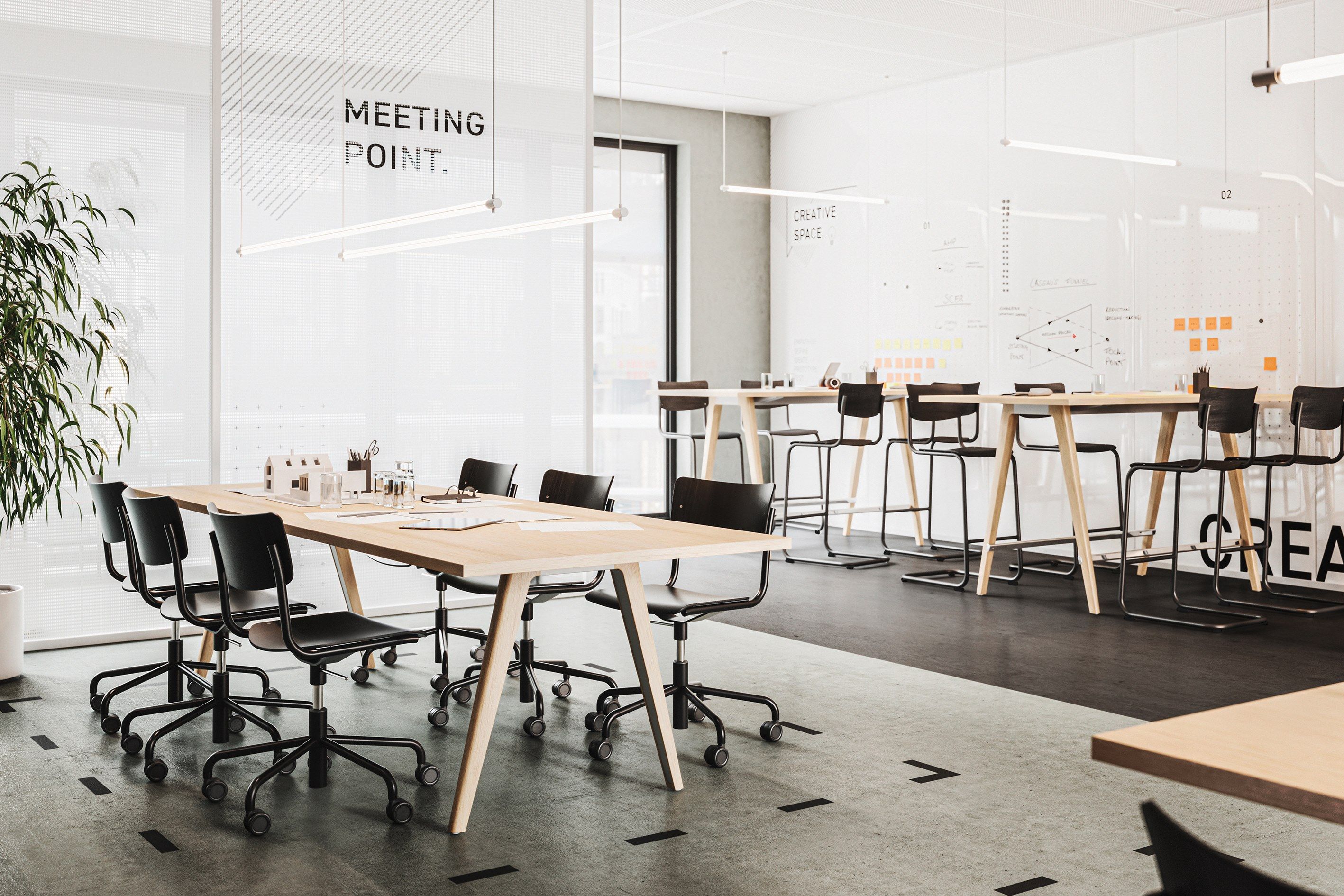 Прямоугольный стол для совещаний THONET 1500 ARCH-00024825 - Вид №2