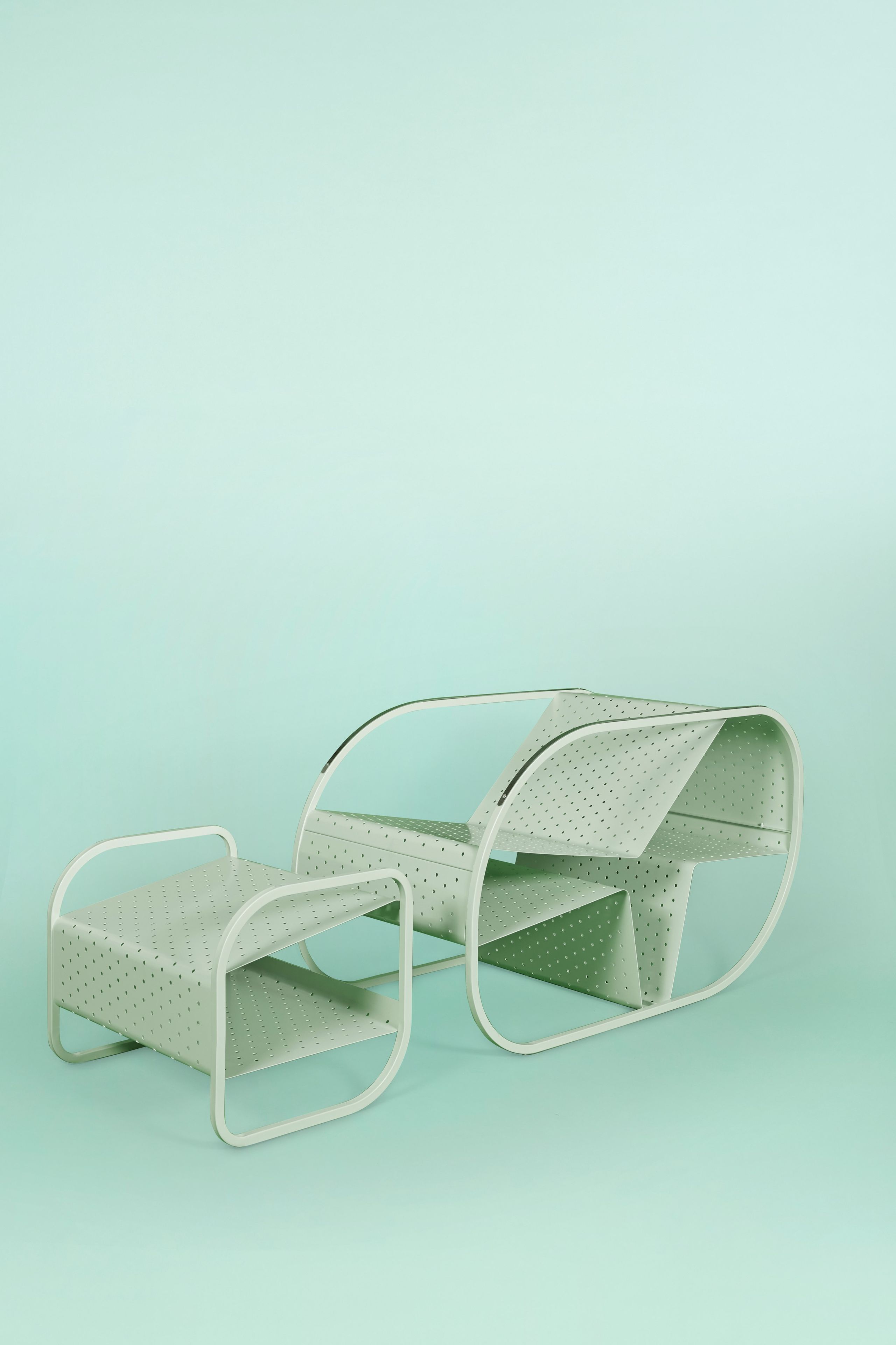 Металлическая подставка для ног / журнальный столик Giacopini Flip ARCH-00101620 - Вид №10