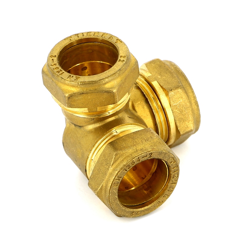 Тройник обжим трехплоскостной TIEMME 22х22х22 1037G222222 - Вид №3