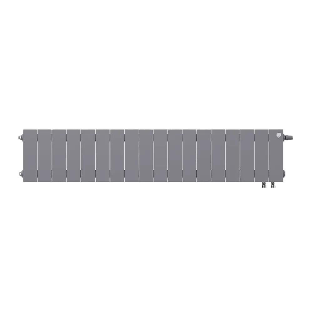 Радиатор секционный Royal Thermo Pianoforte VDR 200/100 18 секций нижнее правое подключение биметалл серый 86733746 STLM-2106934  - Вид №3