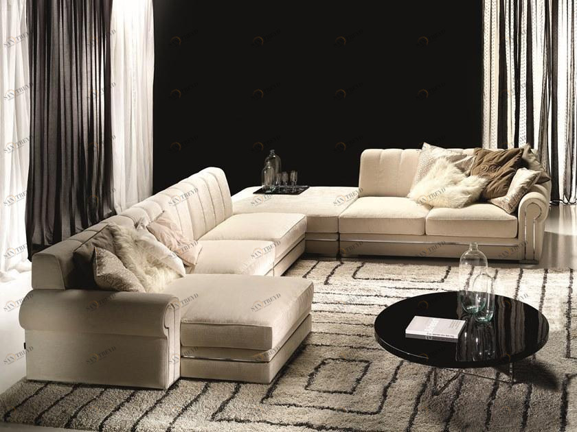 Former In Italia Модульный угловой диван из ткани Quincy sun-id-1503092