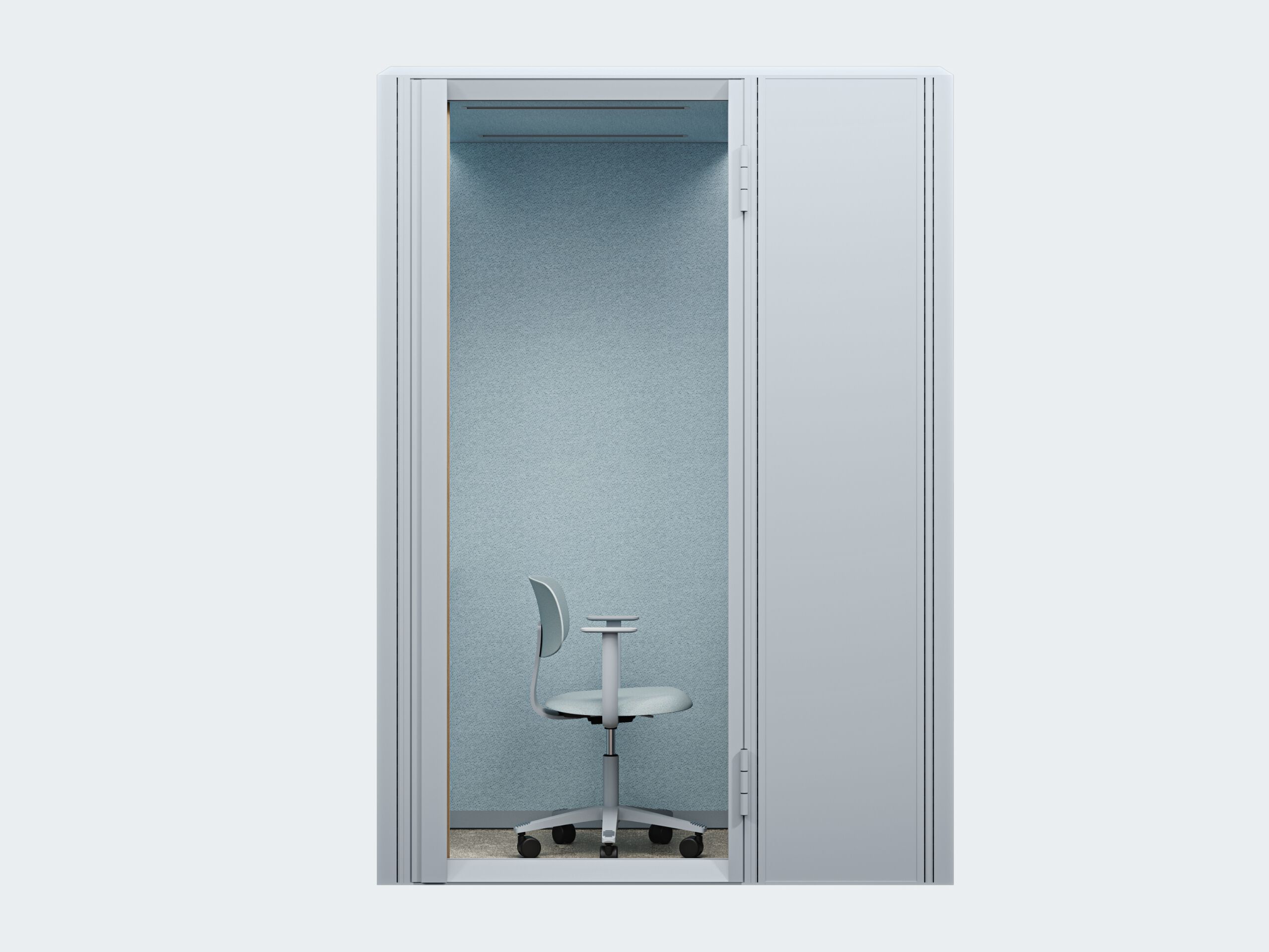 Одноместная акустическая офисная кабина со встроенным освещением Mute Modular ARCH-00003921