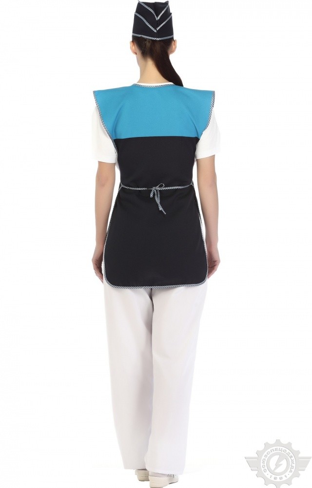 64414 Комплект "Людмила" темно-синий  Одежда для обслуживающего персонала  размер 44-54 Спецодежда  - Вид №9