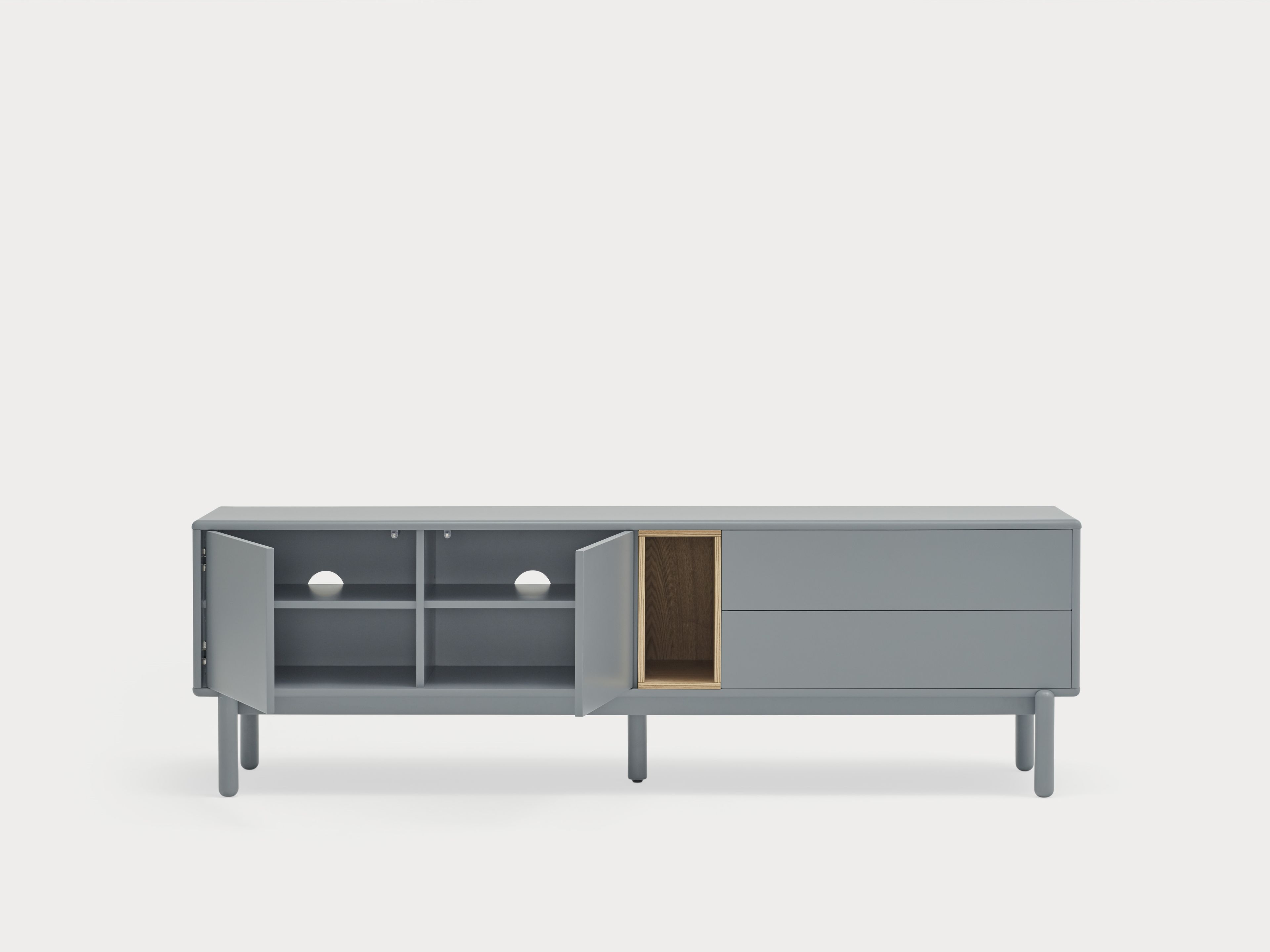 Шкаф для телевизора из МДФ с распашными дверцами и ящиками TEULAT Corvo ARCH-00133333 - Вид №17