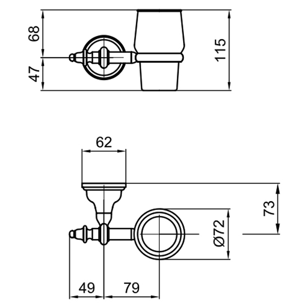 AM500301015 Стакан Webert Ottocento - Вид №1