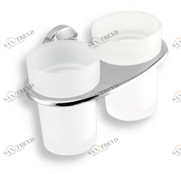 Двойной держатель стакана для зубных щеток Novaservis Metalia 11 0157.0 хром 01570