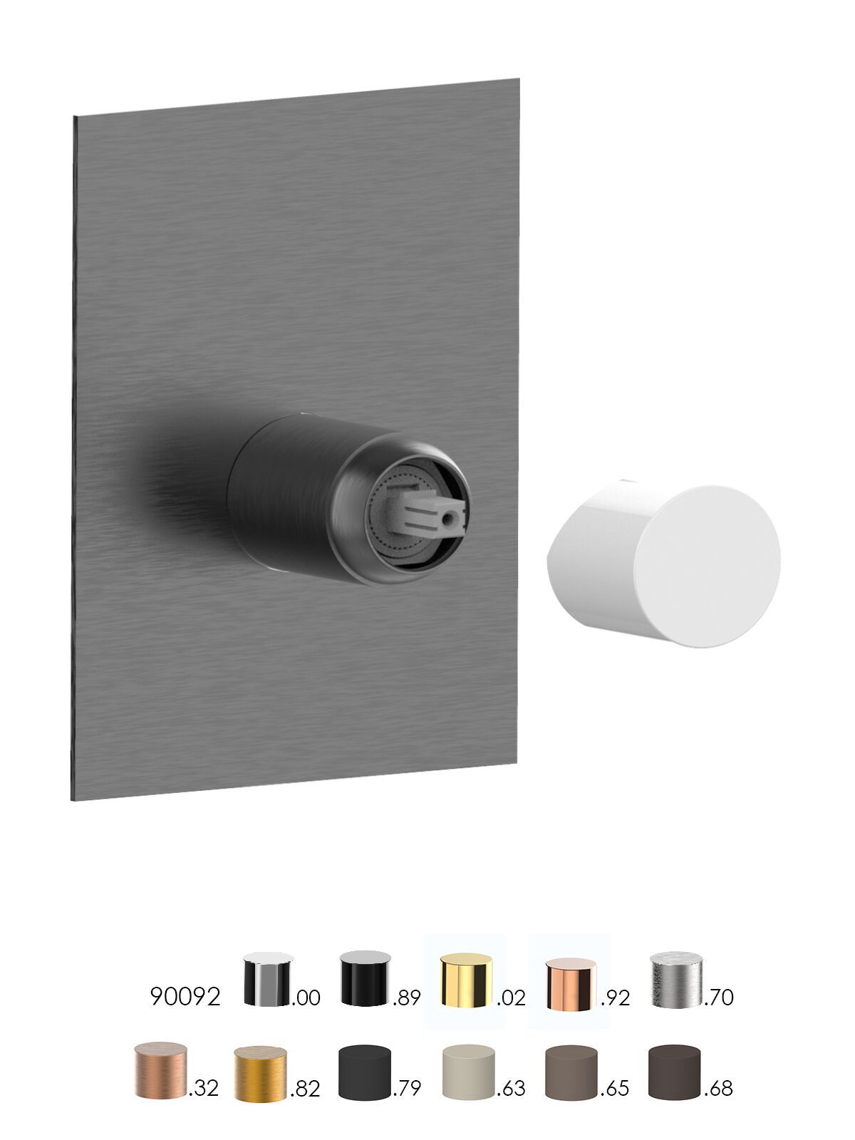 Однорычажный смеситель для душа с пластиной Rubinetterie Frattini NARCISO S 78521S ARCH-00016448 - Вид №1