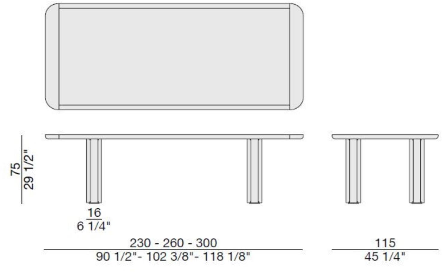 Porada Стол из ясеня прямоугольный со стеклянной вставкой Eighteen sun-id-1460090 - Вид №5