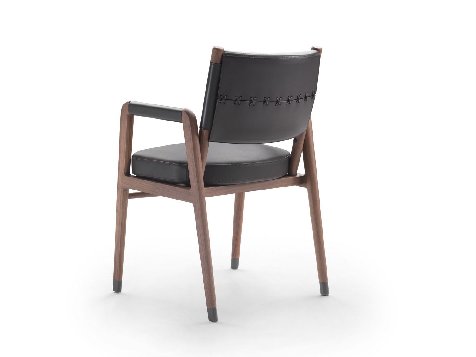 Стул из массива дерева и кожи с подлокотниками Flexform Ortigia S. H ARCH-00150057 - Вид №2