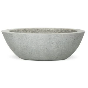 Кашпо уличное, искусственный камень, 16 см серое "Бристоль" CAPI EUROPE FLORERO 044752 Серый