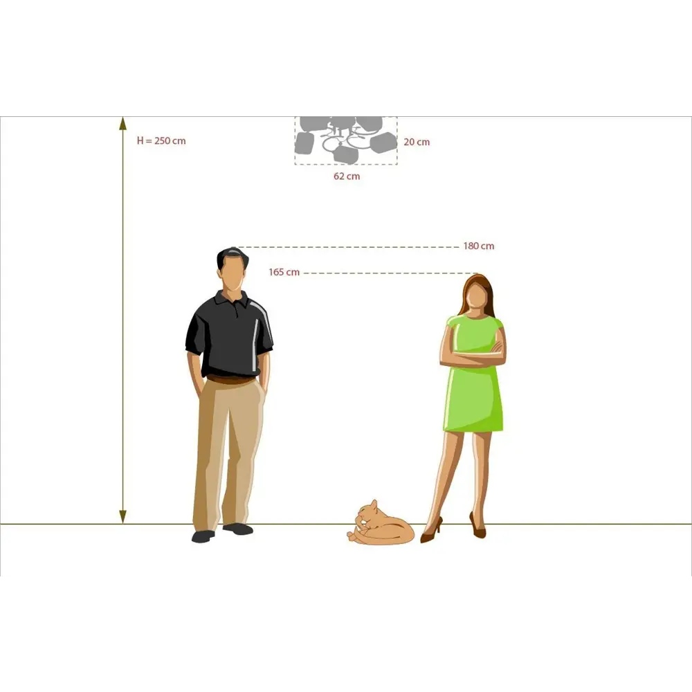 Люстра потолочная «Тетро», 5 ламп, 15 м², цвет белый DE CITY STLM-2093746 - Вид №5